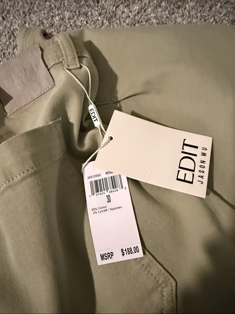 Jason Wu EDIT Rosemary High-Rise Pants in Sage - Picture 8 of 8